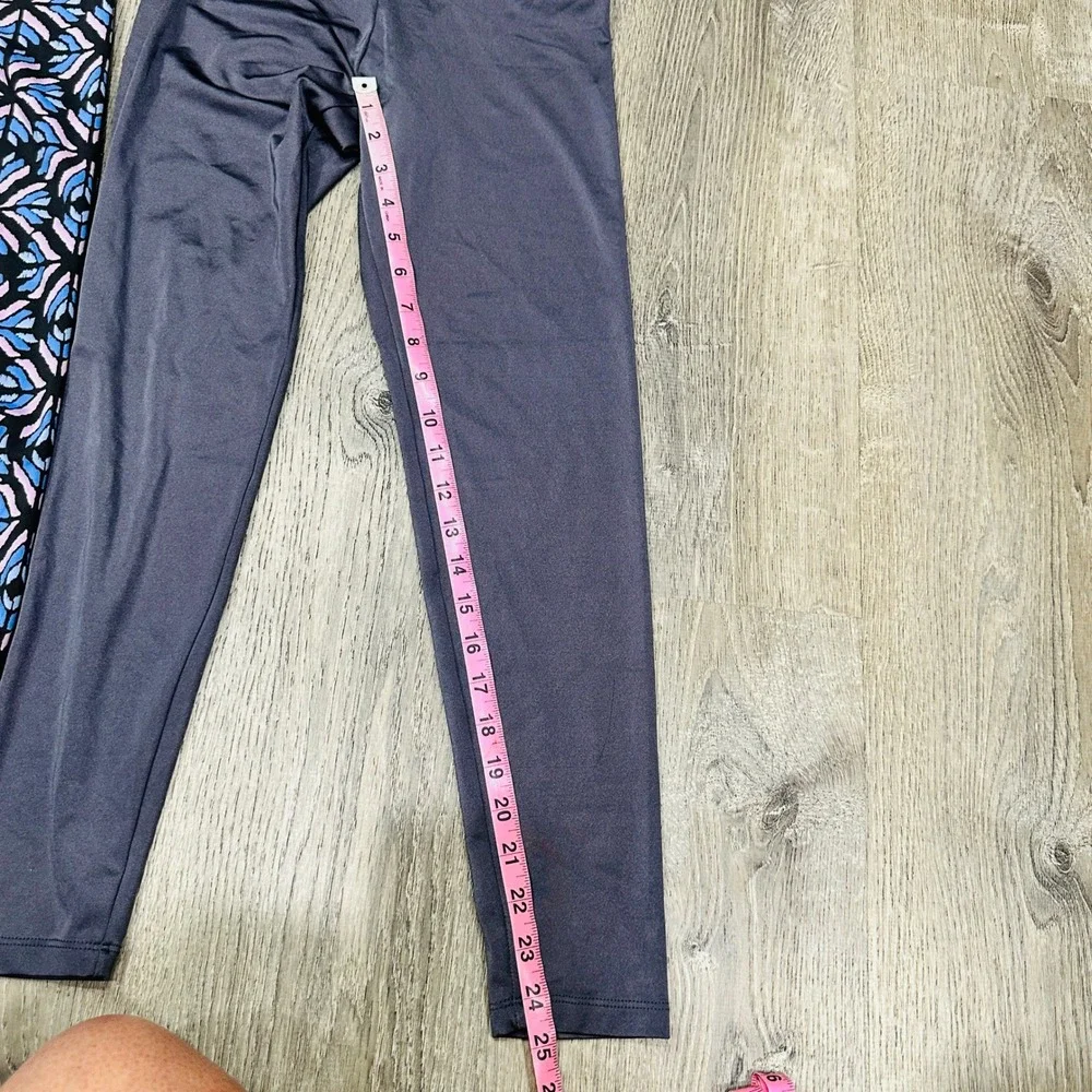 Aerie Leggings Bundle Womens Small Gray Crossover Geometric Ankle Cutout 2 Pack
